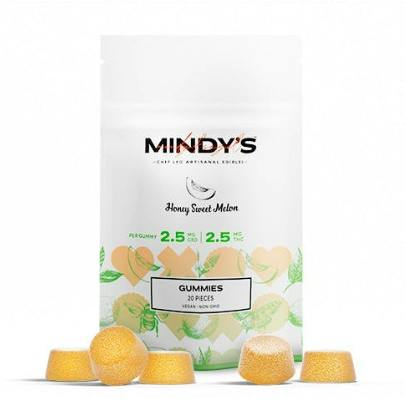 Honey Sweet Melon 1:1 Gummies | 50mg | 20ct | 2.5mg/ea