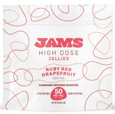 JAMS JELLIES-HIGH DOSE RED RUBY GRAPEFRUIT(2CT) - 100 mg