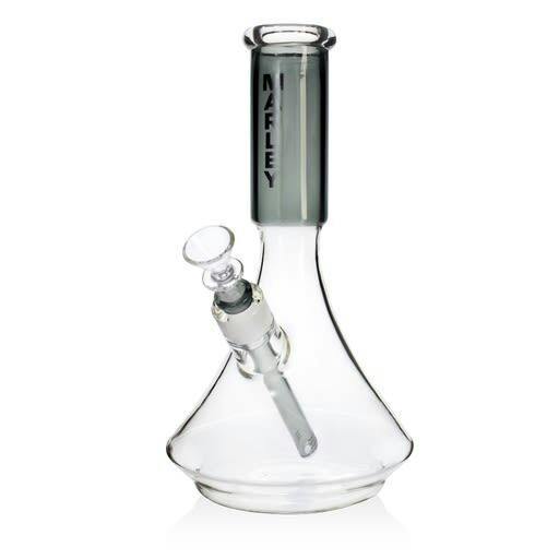 12" Marley Colored Neck Beaker Bong (Black)