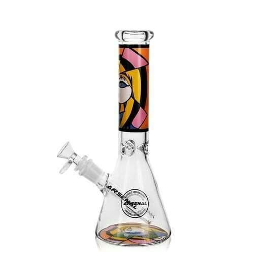 10" 5mm Arsenal Mandala Lady Glass Bong (Design A)