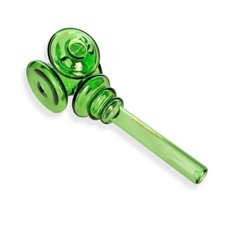 6.5" Marley Double Disc Glass Pipe - Multi Colour
