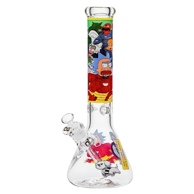 14" 7mm OG Original Hero Madness Beaker Bong (Design A)