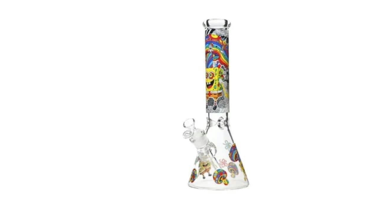 14" 7mm Arsenal Trippy Sponge Beaker (Design 4)