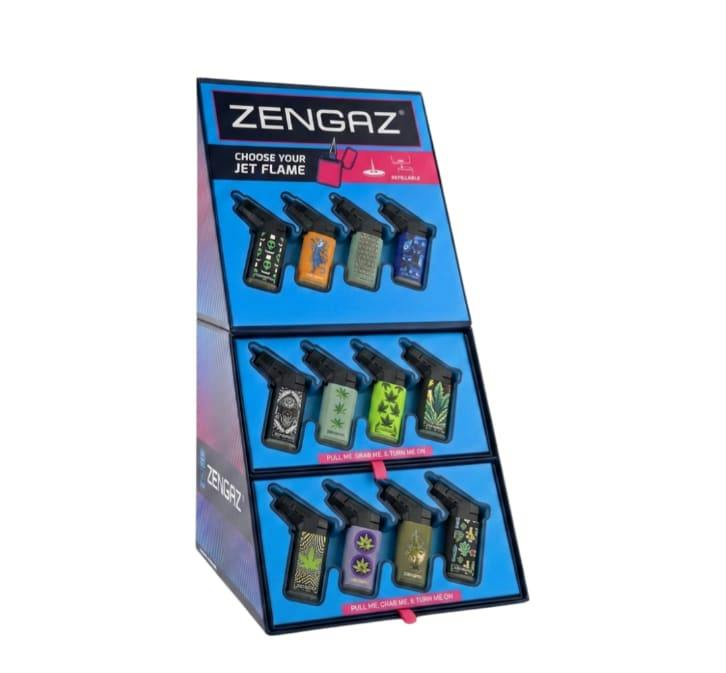 Zengaz Seven Jet (ZL-19) Series 9 Rubberized Lighters (Series 9-D)