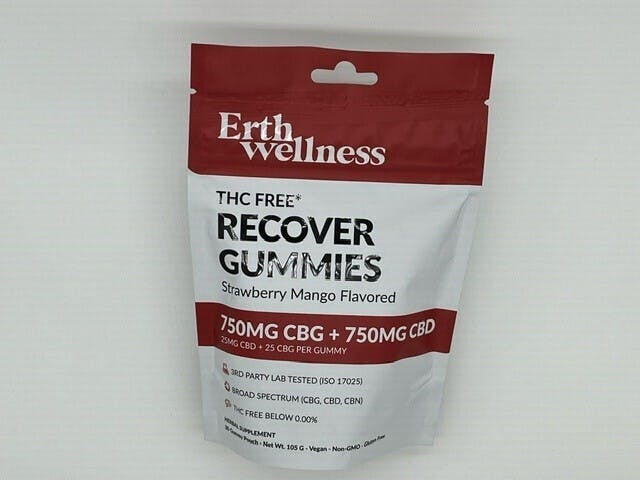 Erth Wellness | Recover Gummies THC Free | 30 Pack cannabis product