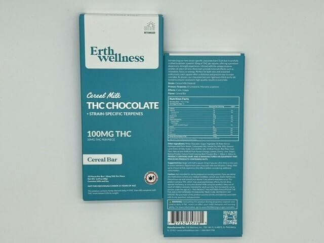 Erth Wellness | Chocolate Bar 100 mg | Cereal Bar at NativeCare Thief River Falls