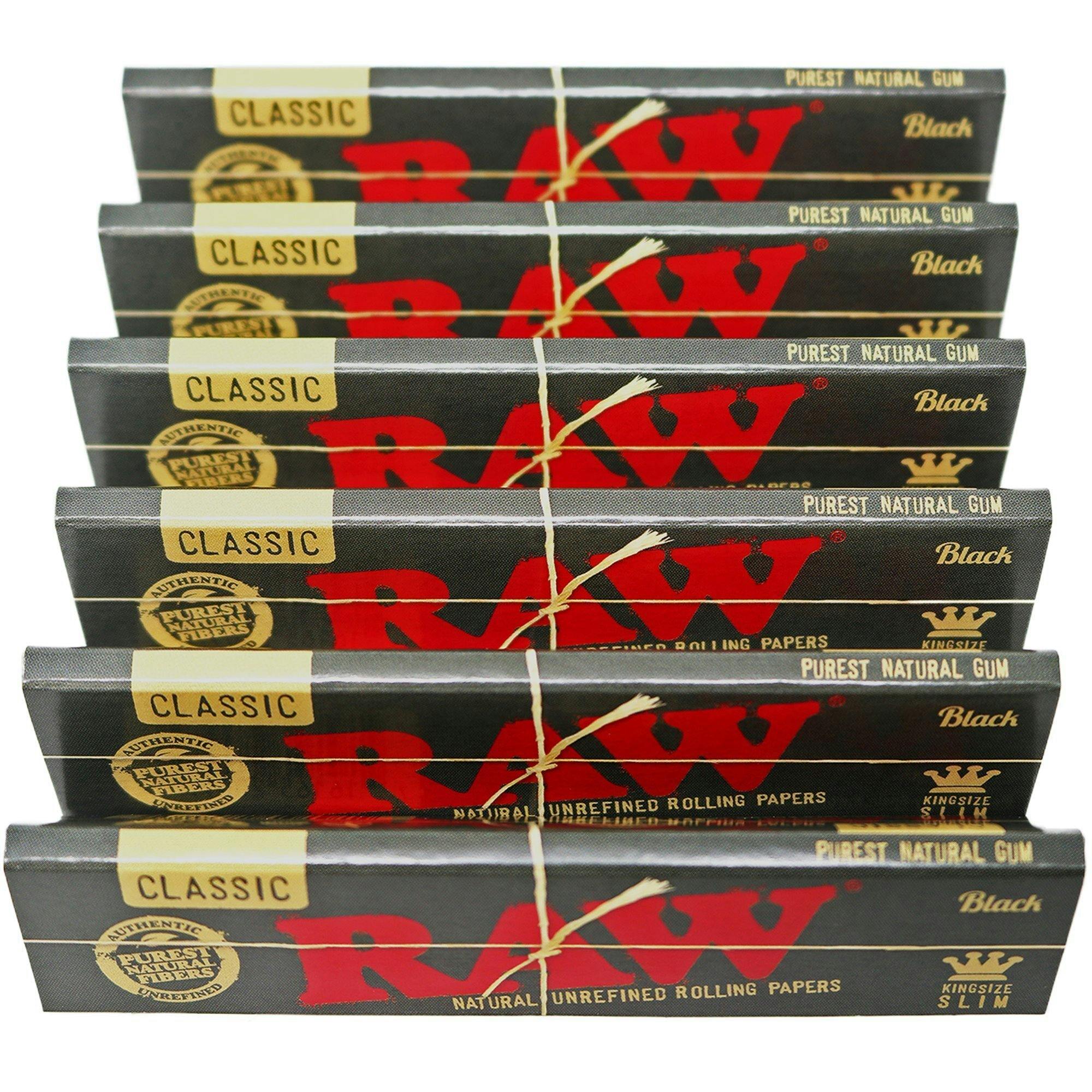 Raw Classic Papers - 1 1/4 Size - Black
