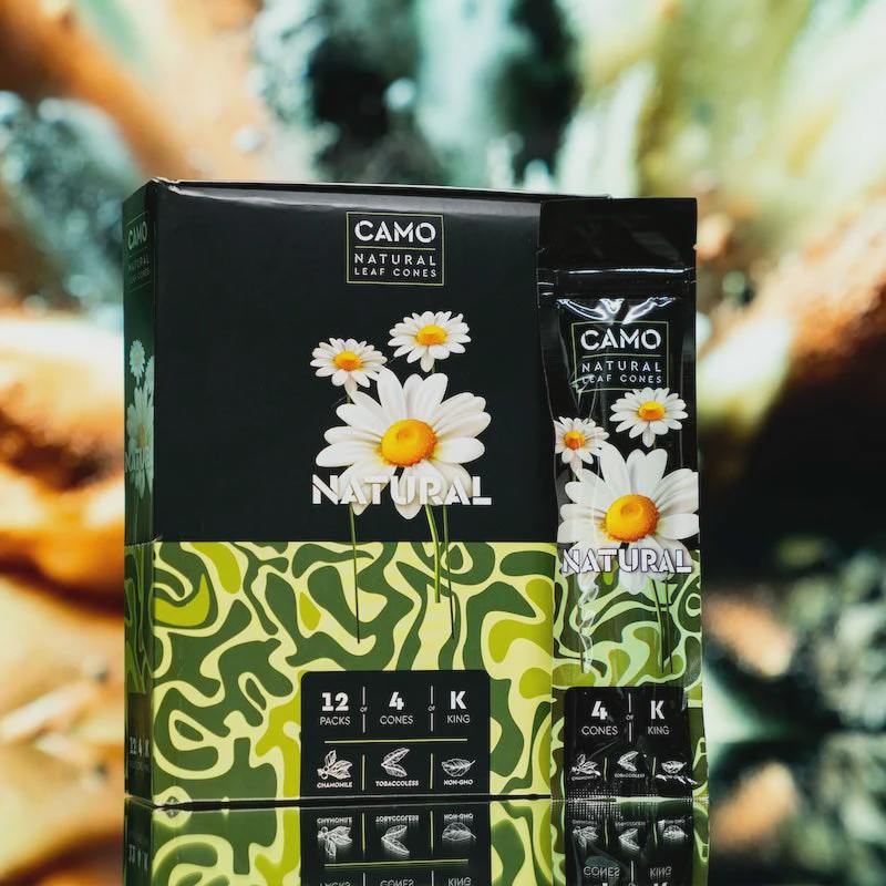 Camo - Natural Leaf Cones 4pk - Natural