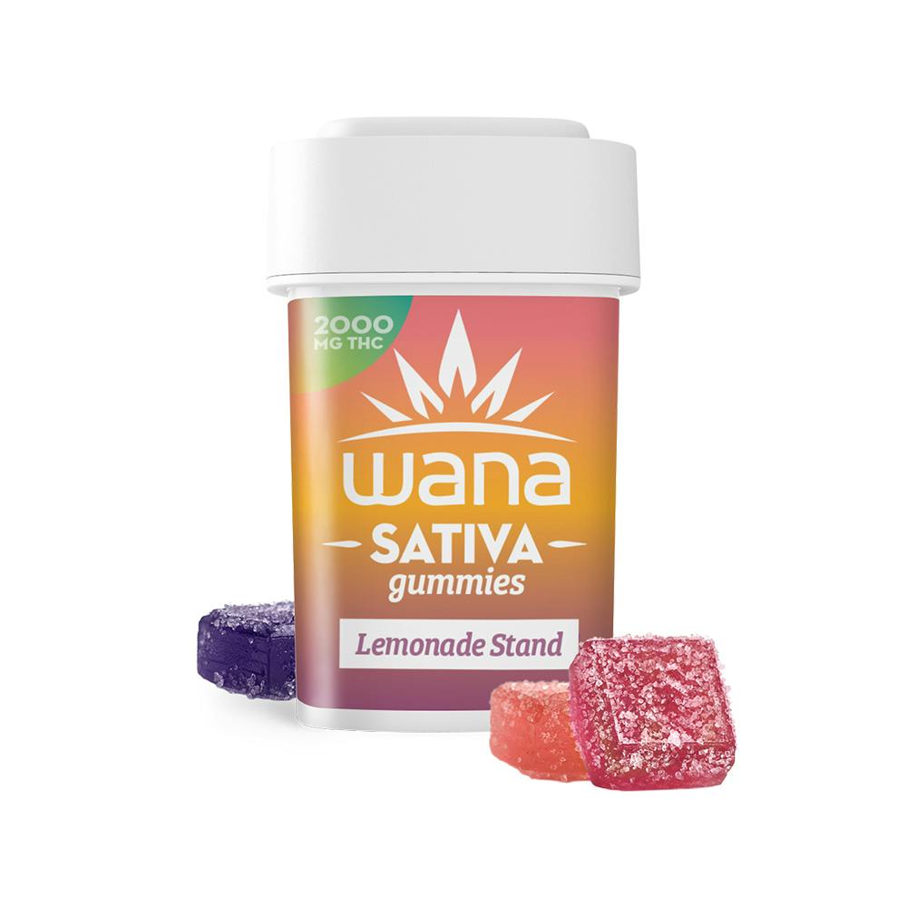 MED - Wana - Gummies - Lemonade Stand - Hybrid - 2000mg