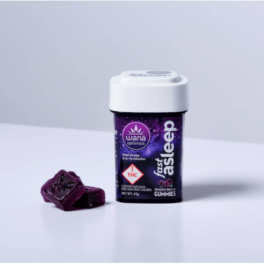 Wana - Optimals - Fast-Asleep - Dream Berry - 100mg CBD / 20mg CBN / 20mg CBG / 20mg THC