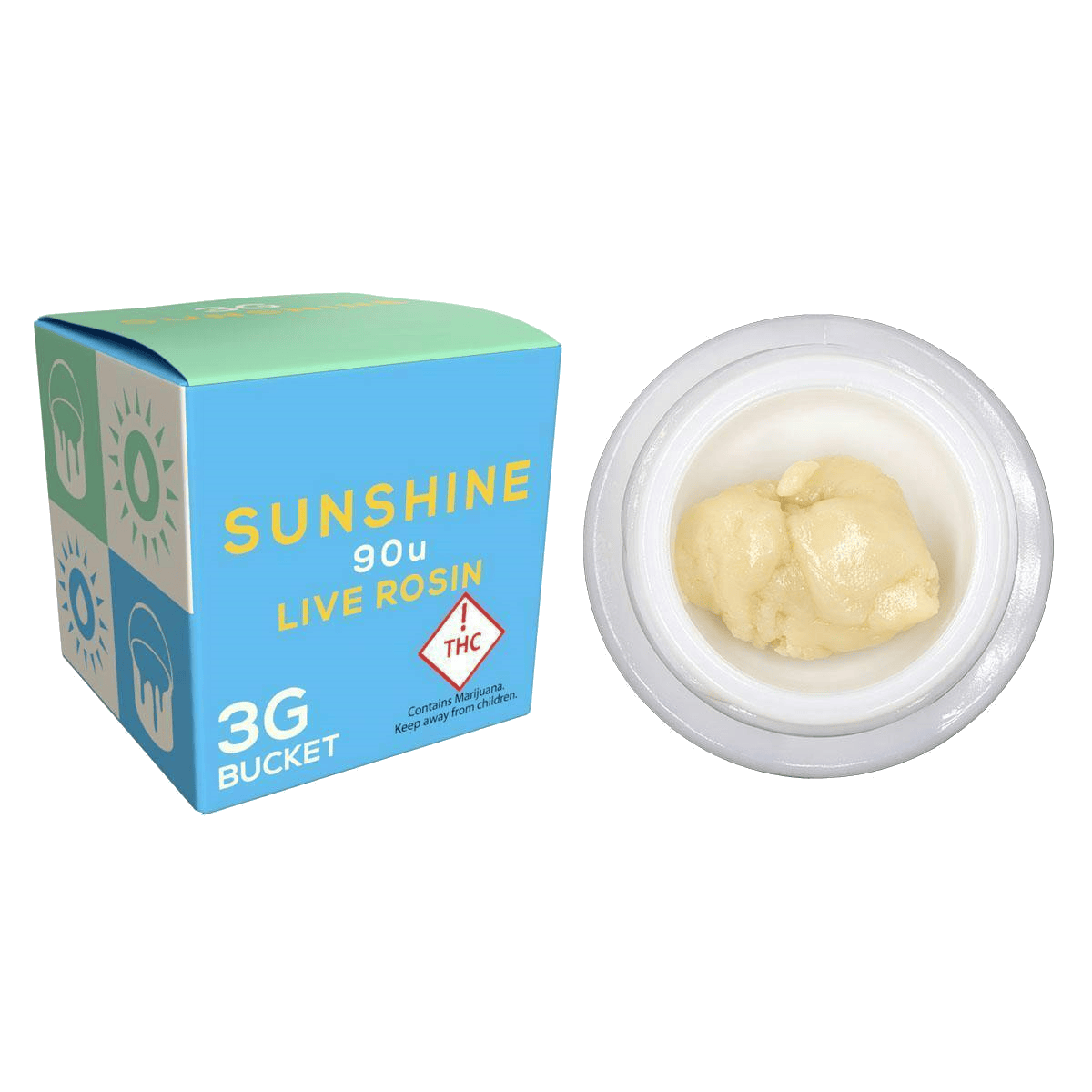 Sunshine Extracts - 90u Live Rosin - Pomelo Z - 3g