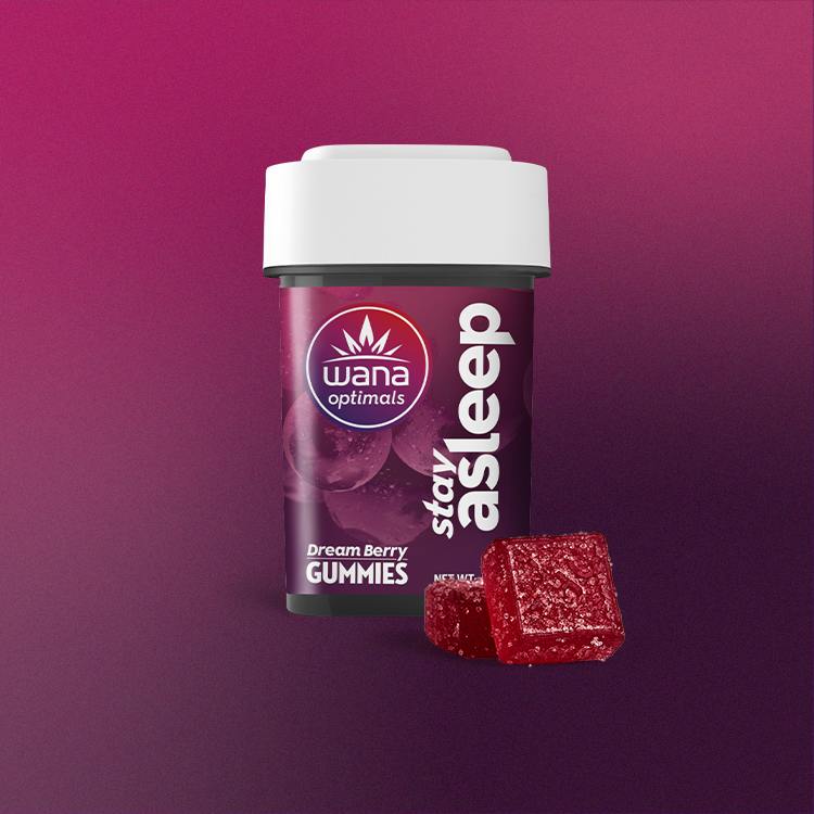 MED - Wana - Optimals - Stay Asleep 1:1:1 - Dream Berries - CBN / CBG / THC - 1000mg