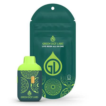 Green Dot Labs - Live Resin Disposable - 72 Dolphins - 1g