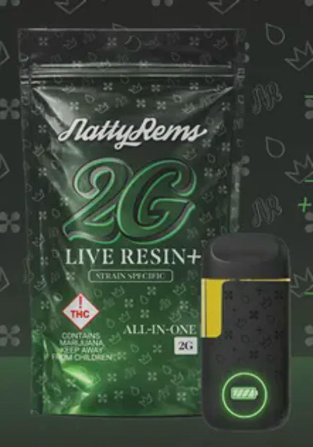 Natty Rems - Live Resin+ Disposable - Slowpoke - 2g
