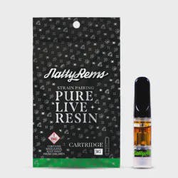 Natty Rems - Black Tip Resin Cartridge - Runtz X Grape Cream Cake - 1g