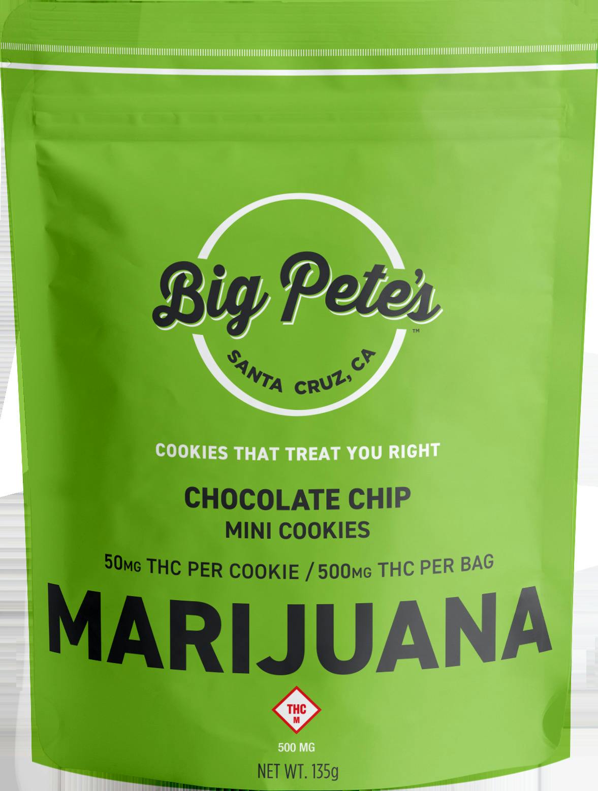 Big Pete's Treats: Cookies | Chocolate Chip | 500mg | 10pk
