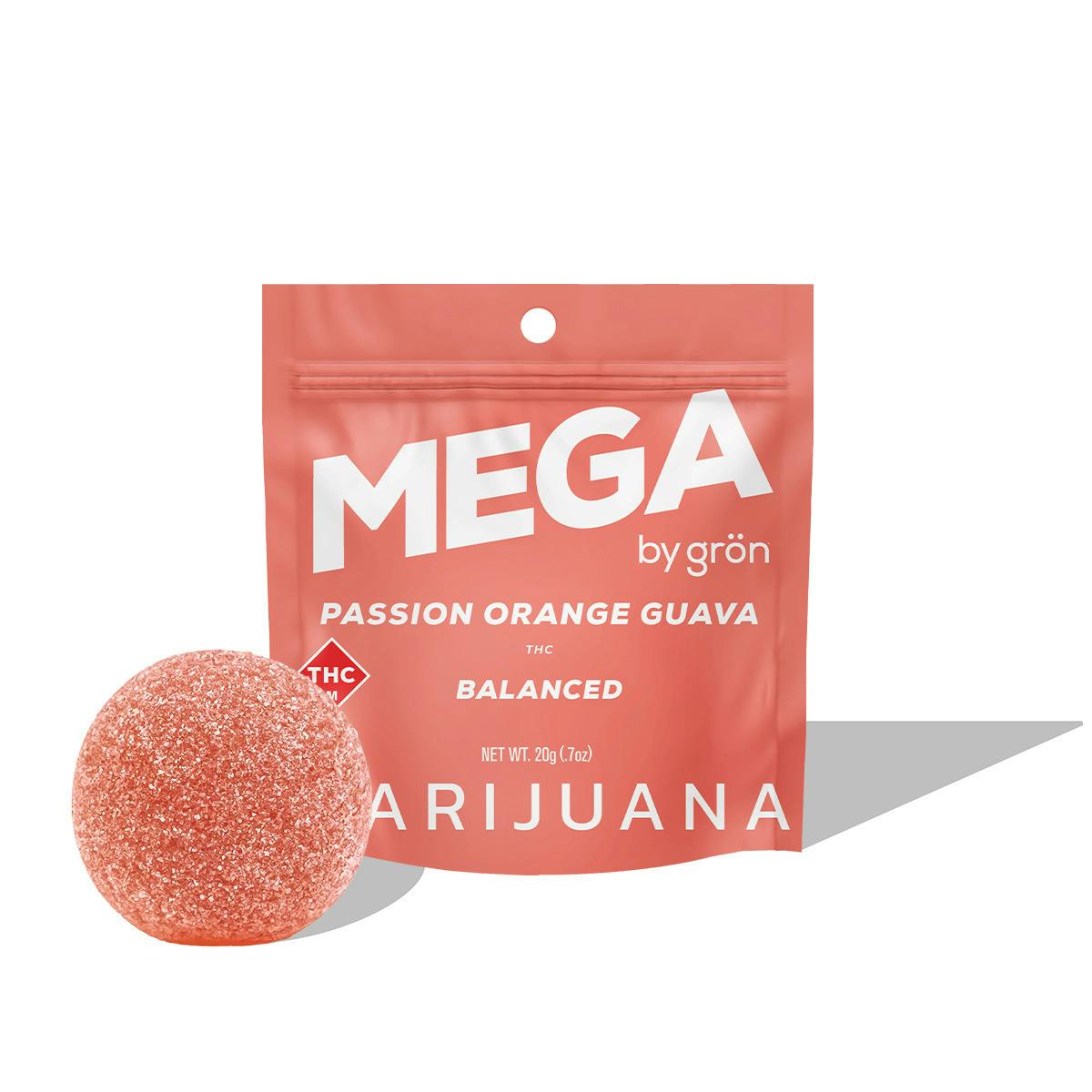 Gron: Mega Pearl | Passion Orange Guava | Hybrid | 100mg
