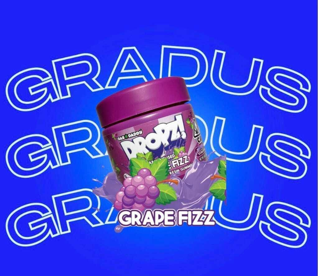 Dab Daddy - DD Dropz - Live Resin Gummies - Grape Fizz - 100mg