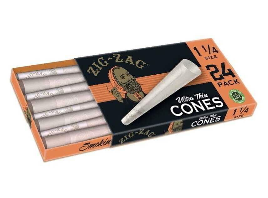 Zig-Zag - 24pk 1 1/4th Unbleached Cones