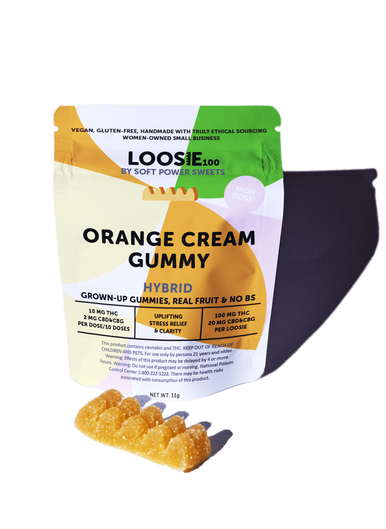 Soft Power Sweets | Orange Cream | Edibles | 100mg