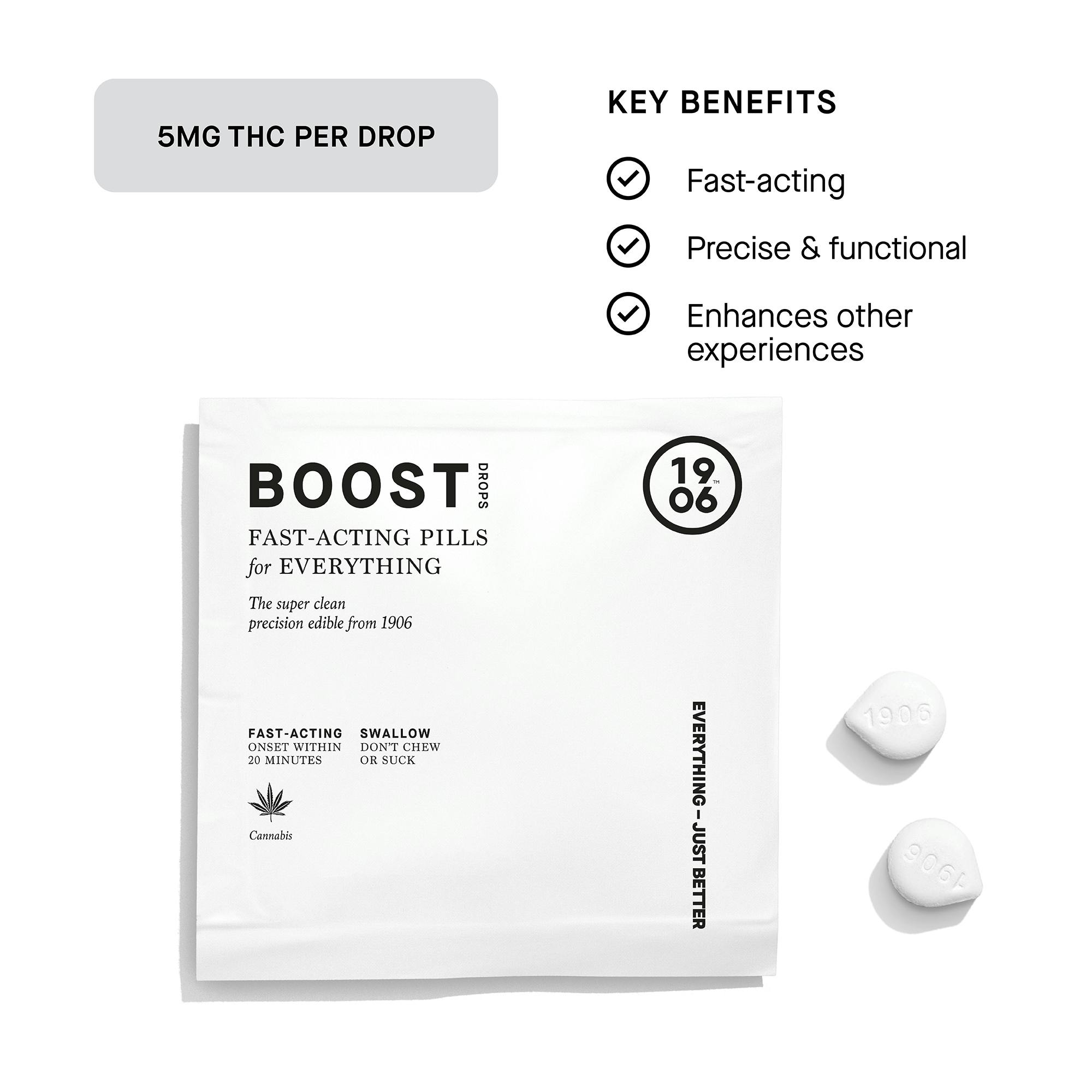 1906 | Boost 5 Pouch | Edibles | 2pk | 10mg at The Cannabis Reserve