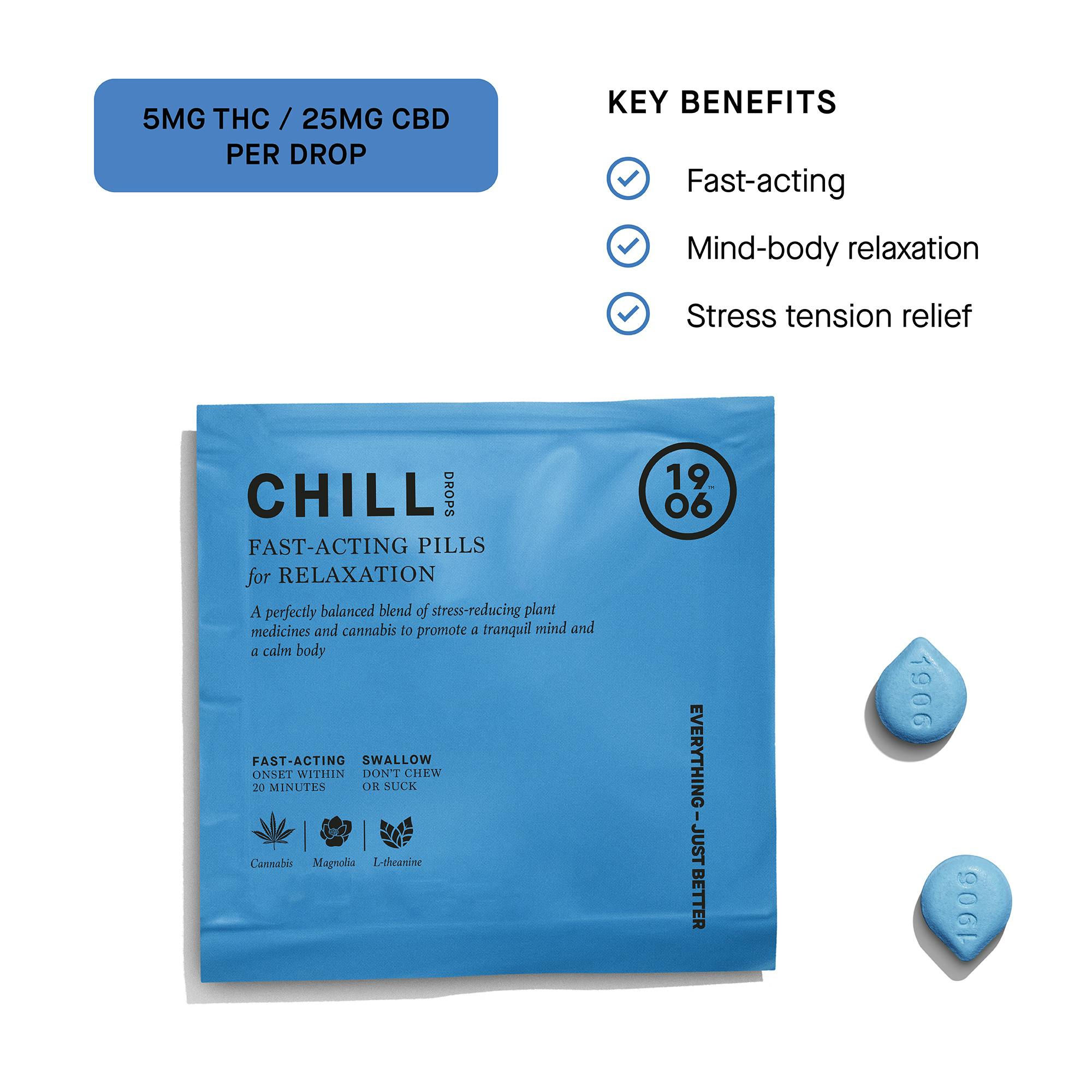 1906 | Chill Pouch | 1:5 THC:CBD Edibles | 2pk | 10mg at The Cannabis Reserve