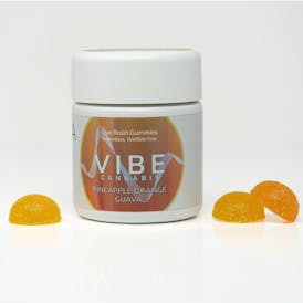 VIBE | PINEAPPLE ORANGE GUAVA SOLVENTLESS ROSIN | GUMMY | 10PK 250MG | HYBRID