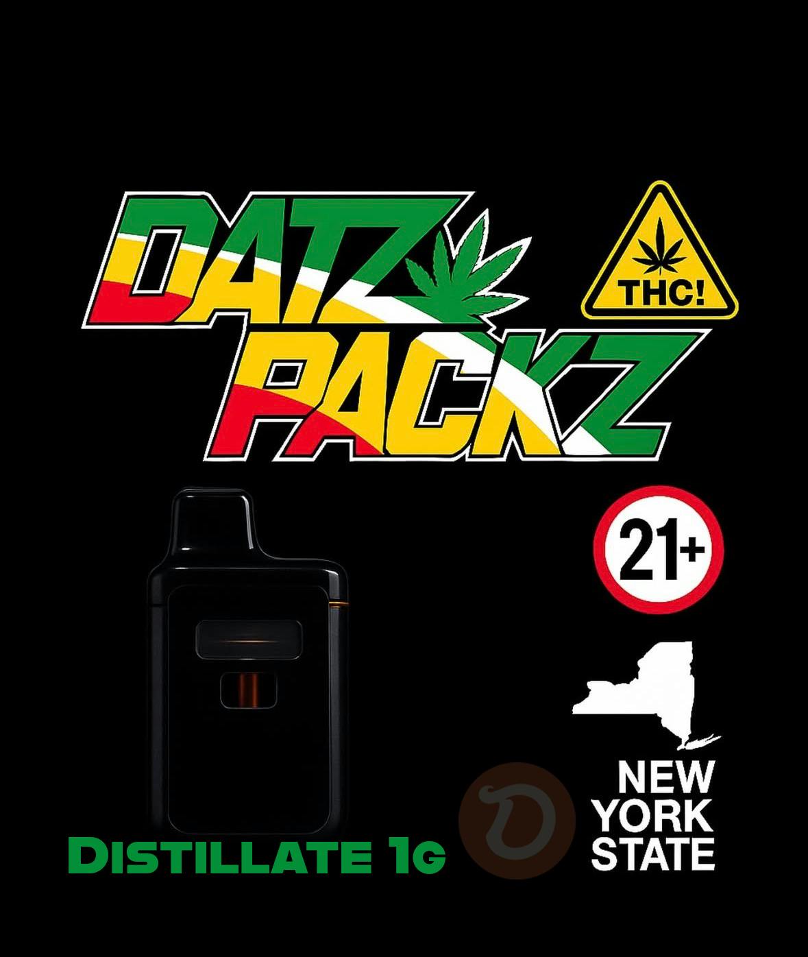 Datz Packz | Blueberry Haze | Distillate Vape 1g