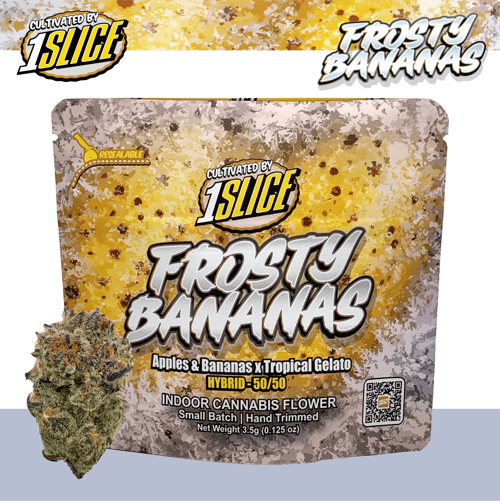 1Slice | Frosty Bananas | Flower 3.5g