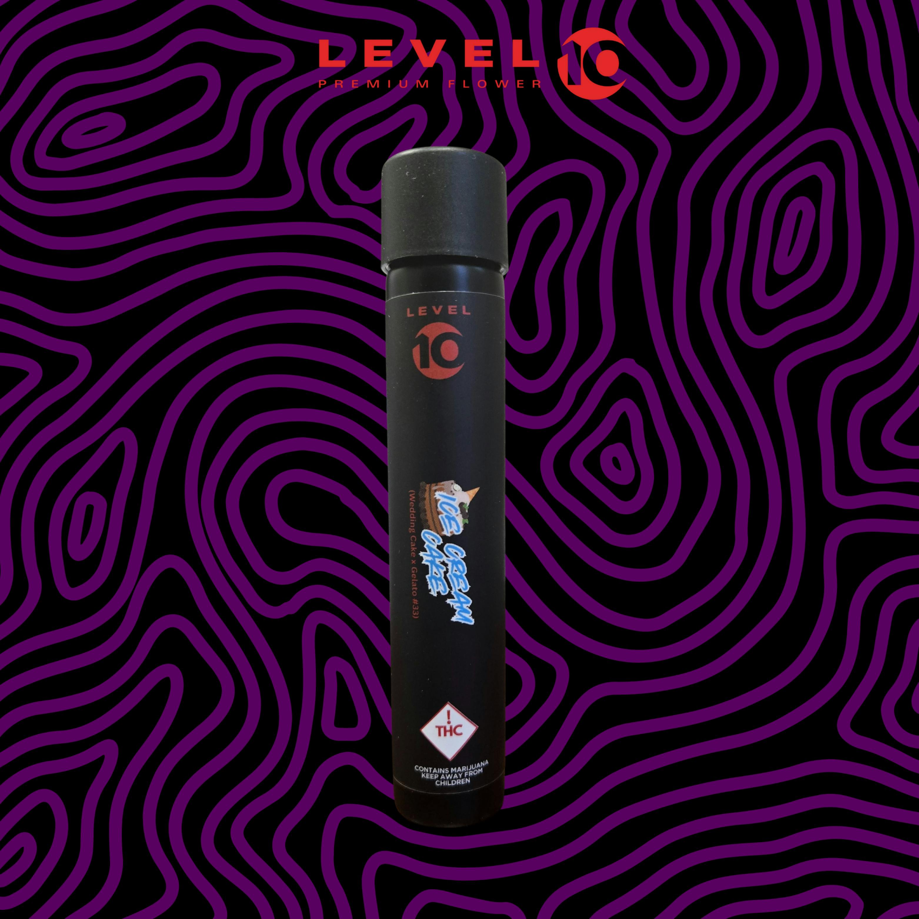 Level 10 Premium - Ice Cream Cake - Flower Pre-Roll - 1g
