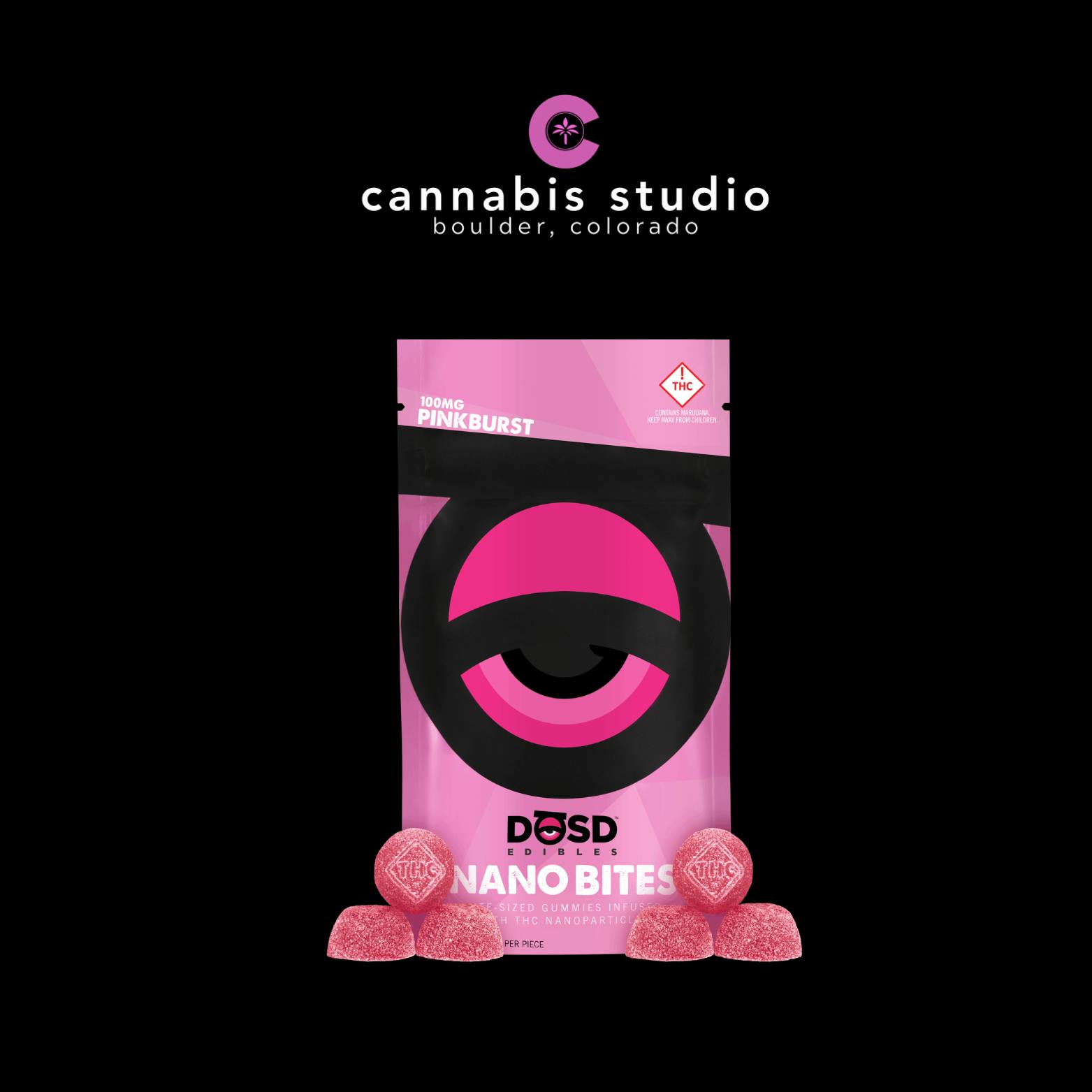 DOSD - Nano Bites (Pinkburst)(100mg - 10pk)(10mg per serving)