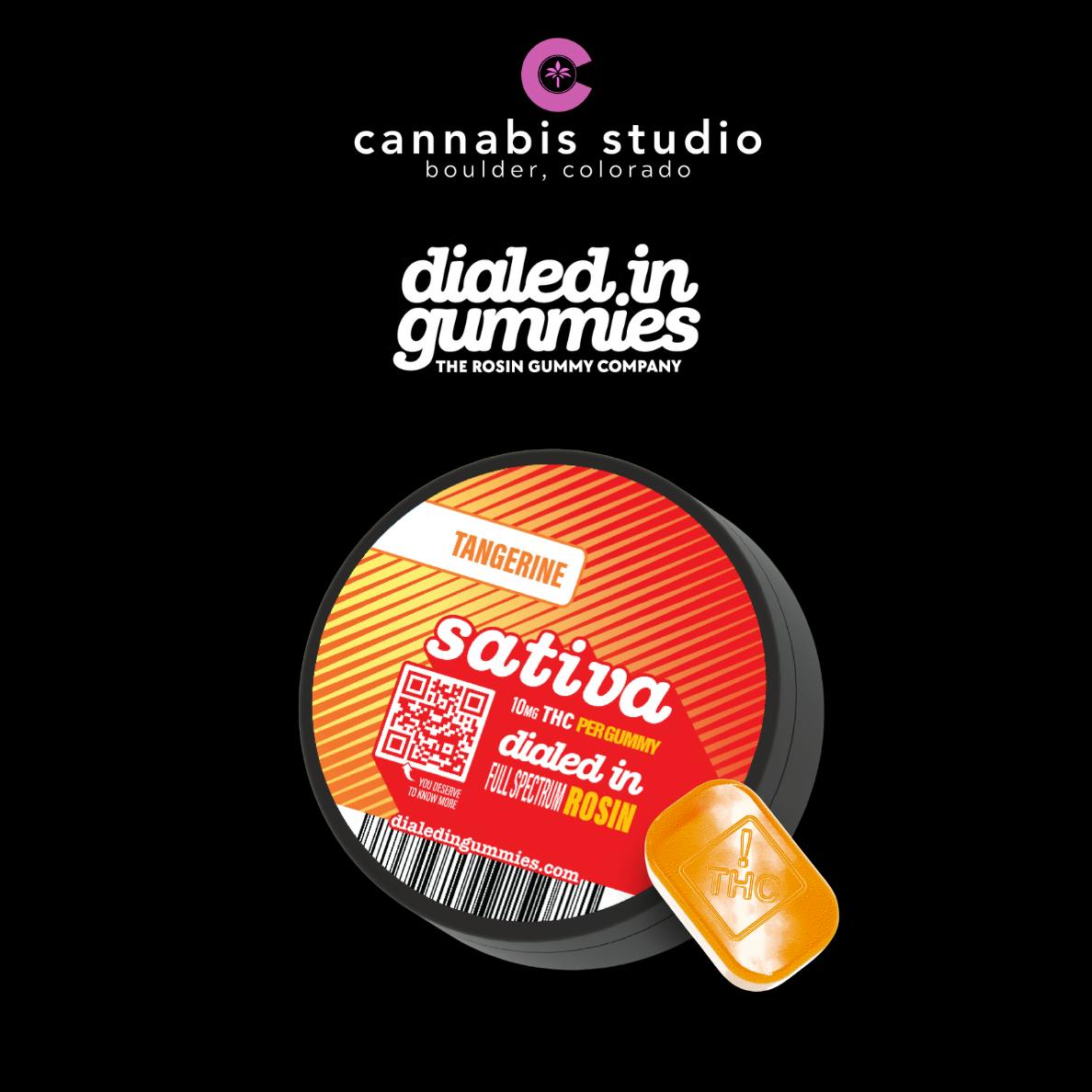 Dialed In - Tangerine - Rosin Gummies - Sativa - 100mg
