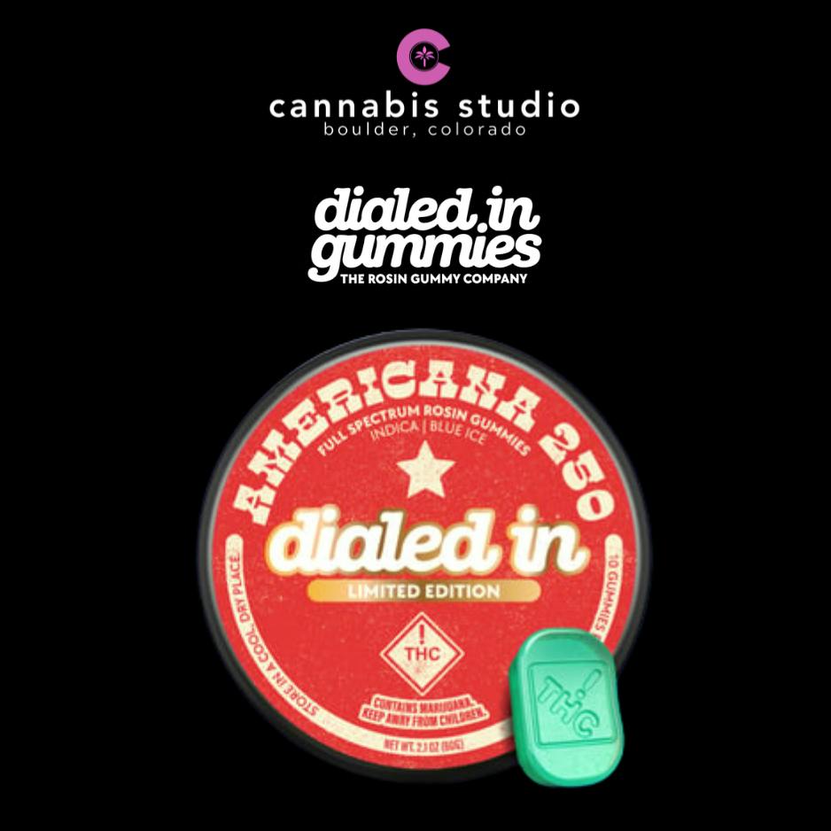 Dialed In - Americana - Rosin Gummies - Sativa - 100mg