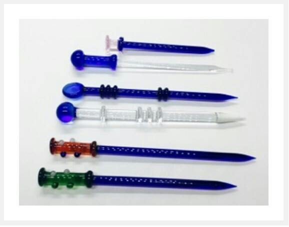 6" Assorted Color Glass Daber - Dab tool
