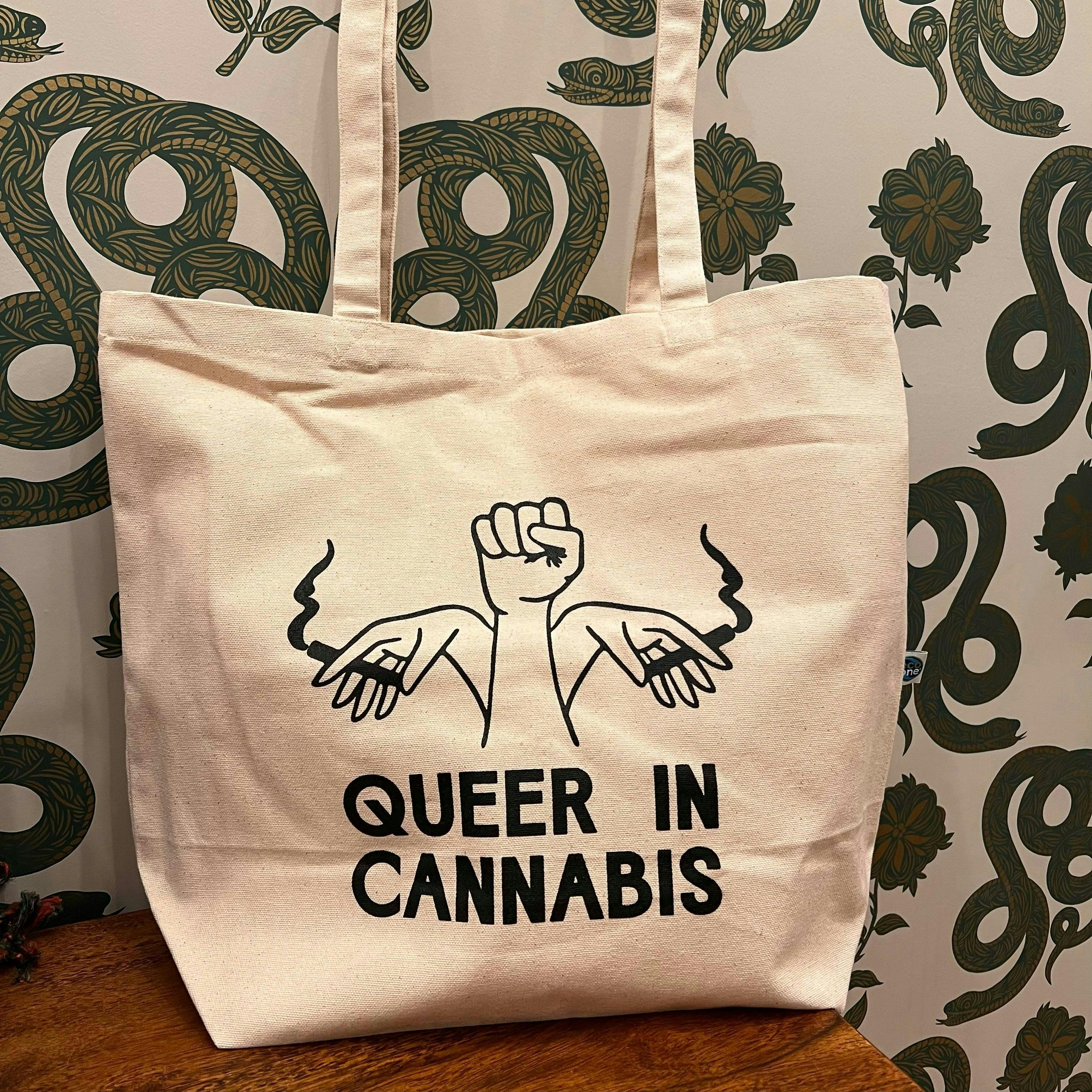 Queer in Cannabis - Queer In Cannabis Tote Bag