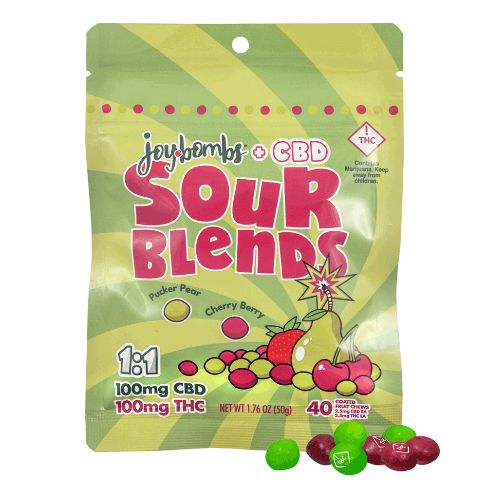 Joybomb Gummies CBD | Sour Blends 1:1 100mg Rec