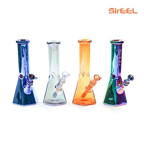 LuvBuds | 10" SirEEL Iridized Hexagonal Beaker Bong