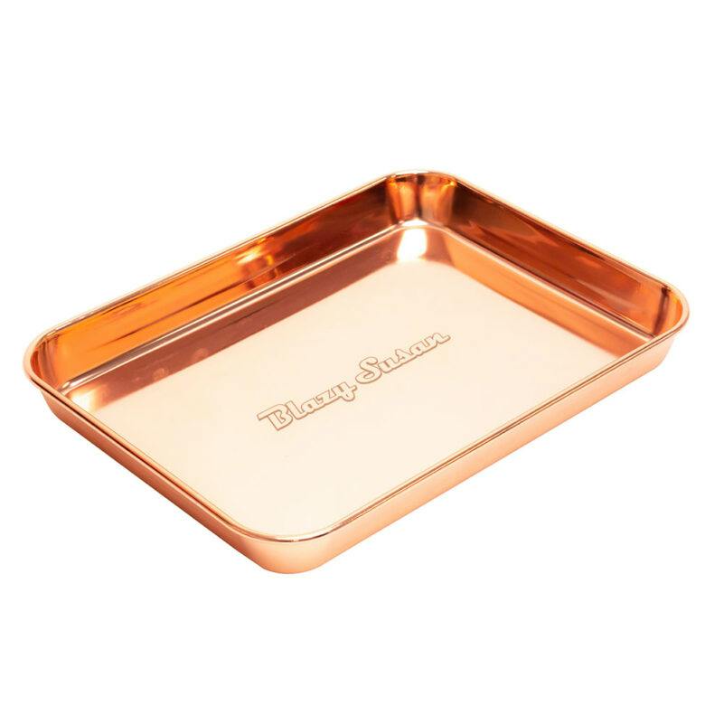 LuvBuds | Blazy Susan Metallic Tray Rose Gold