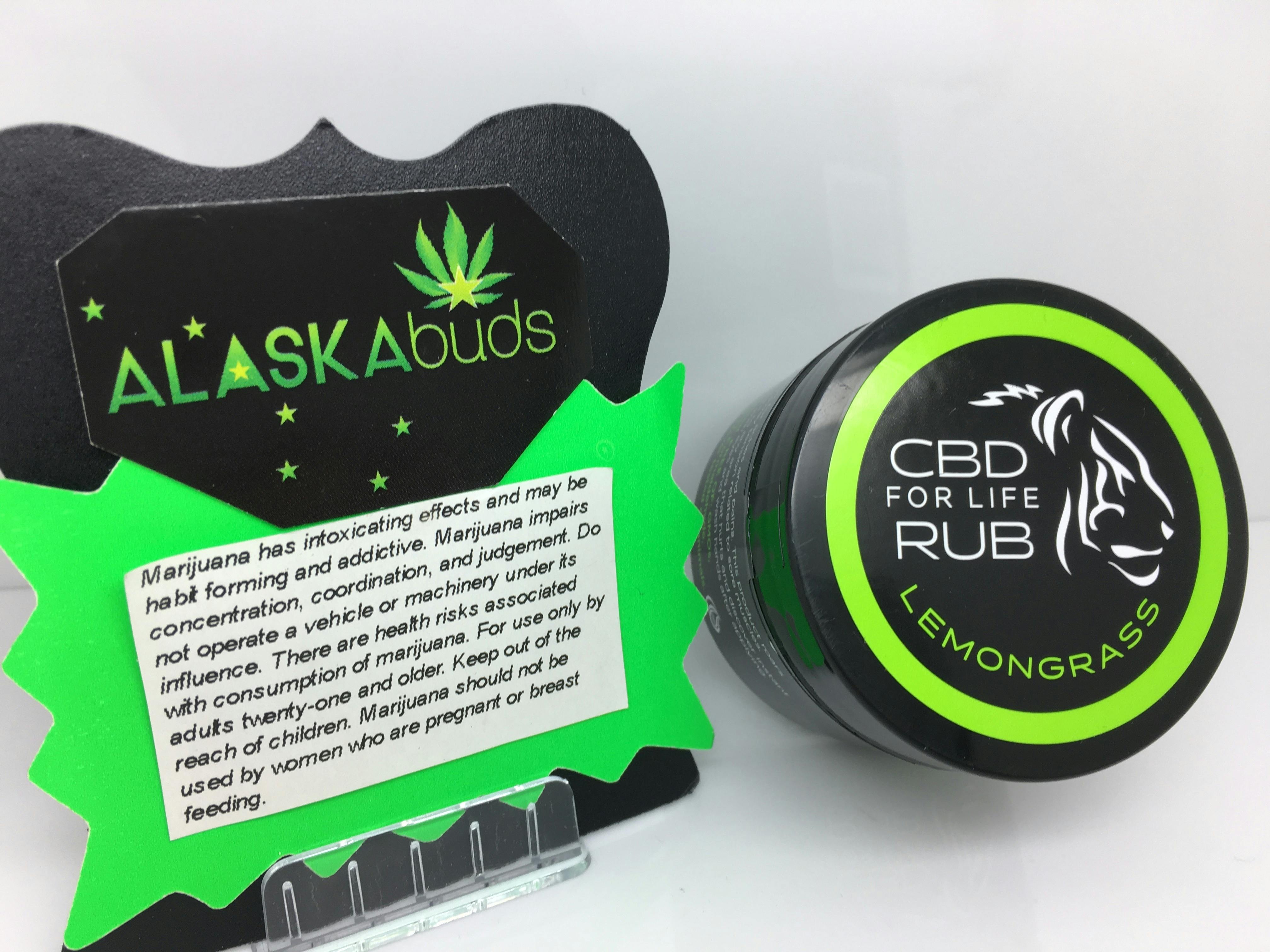 Pure CBD For Life Rub - Lemongrass