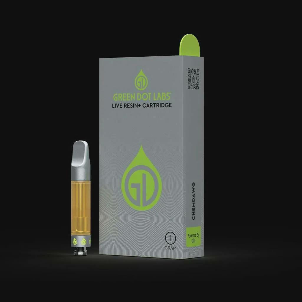 Grape Cream Cake (I/H) - 1g Powered by GDL Live Resin+ Cartridge - Green Dot Labs