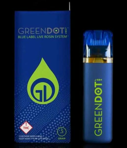 Paloma (H) - 0.5g Blue Label Live Rosin System - Green Dot Labs