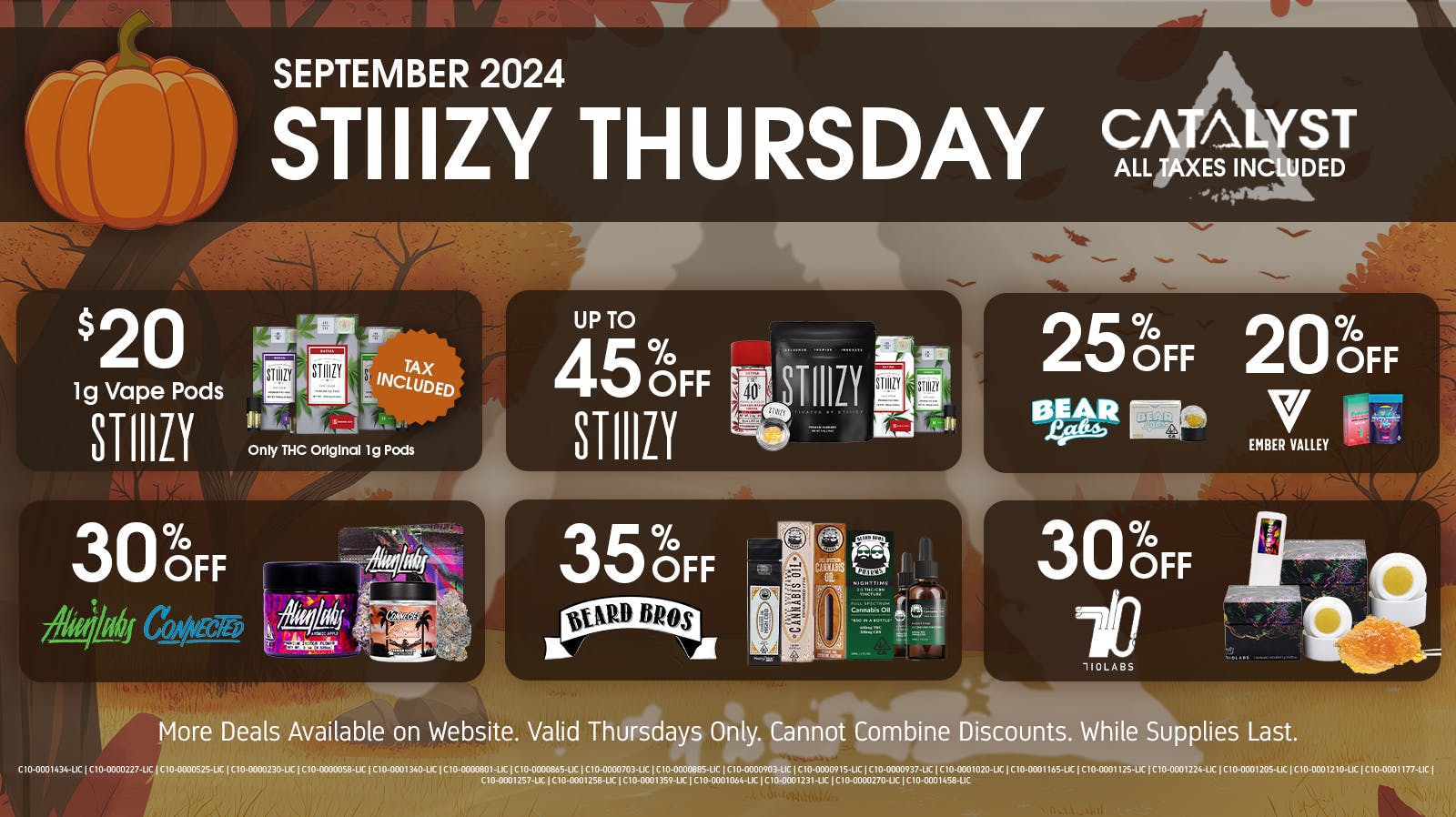 Stiiizy Thursday Up to 50 Off at Catalyst Grover Beach Weedmaps