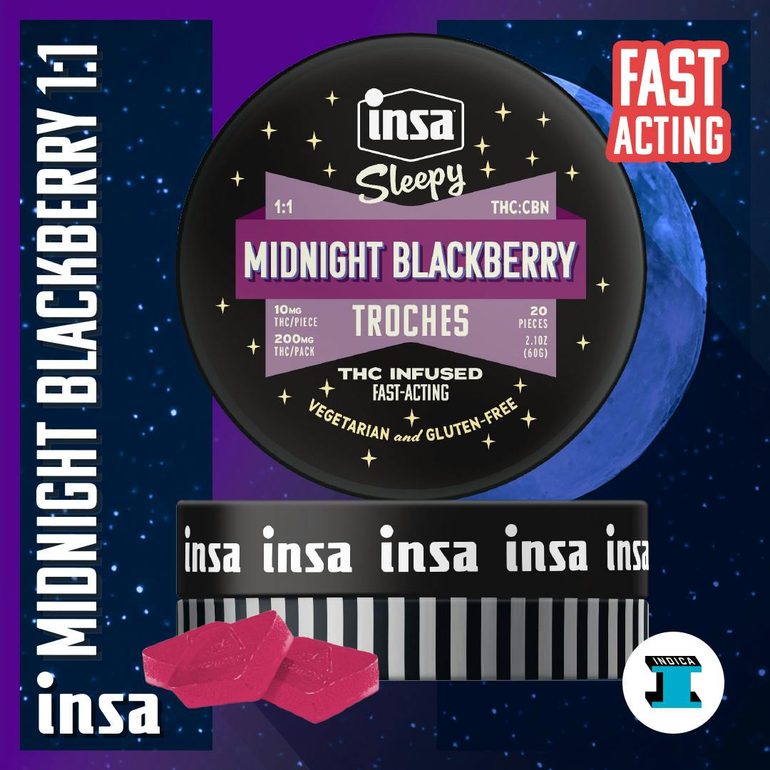Midnight Blackberry RSO Troches [1:1 THC:CBN] 20ct