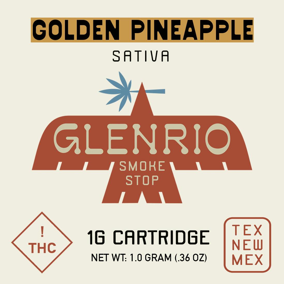 Glenrio 1g Cart l Golden Pineapple (sativa) at Glenrio Smoke Stop