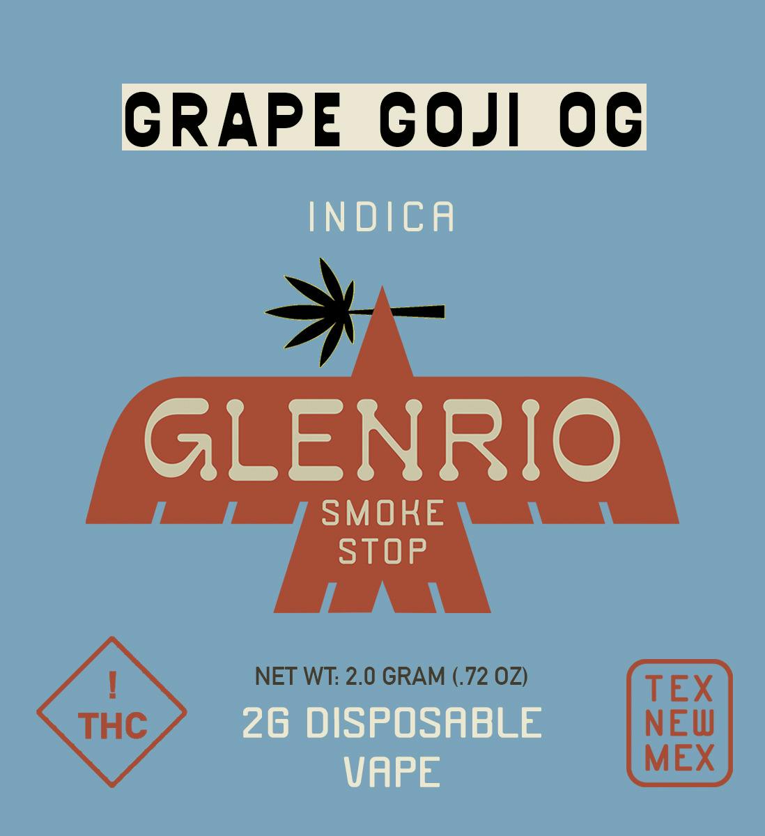 Glenrio 2g Disposable l Grape Goji OG (indica)