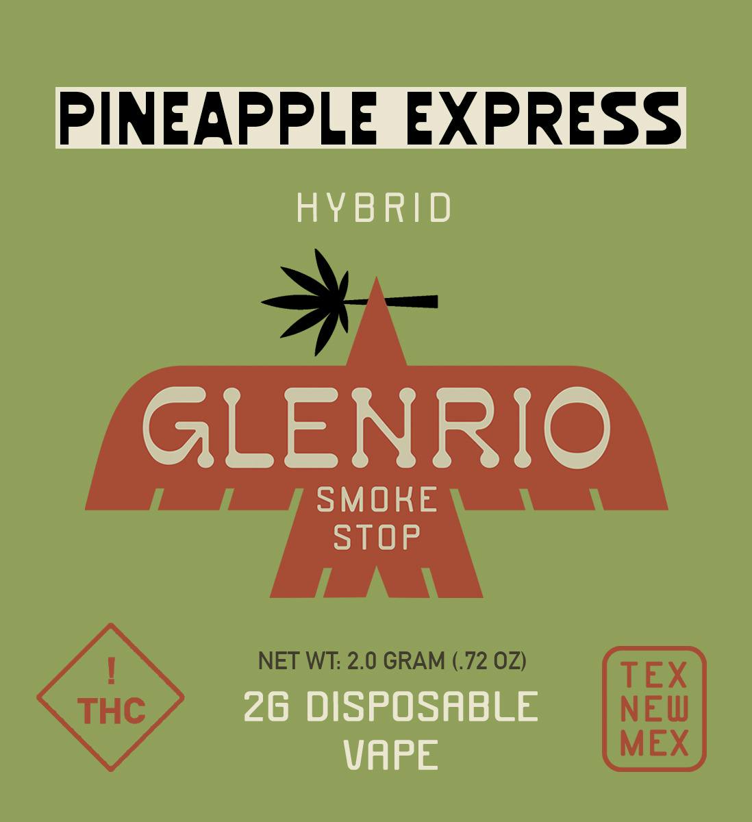Glenrio 2g Disposable l Pineapple Express (hybrid)