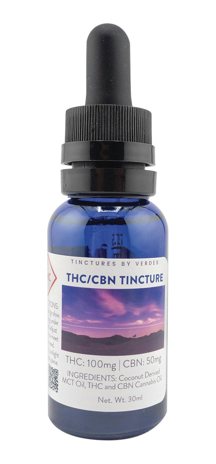 Verdes 100mg Tincture l SLEEP (2:1 thc/cbn) at Glenrio Smoke Stop