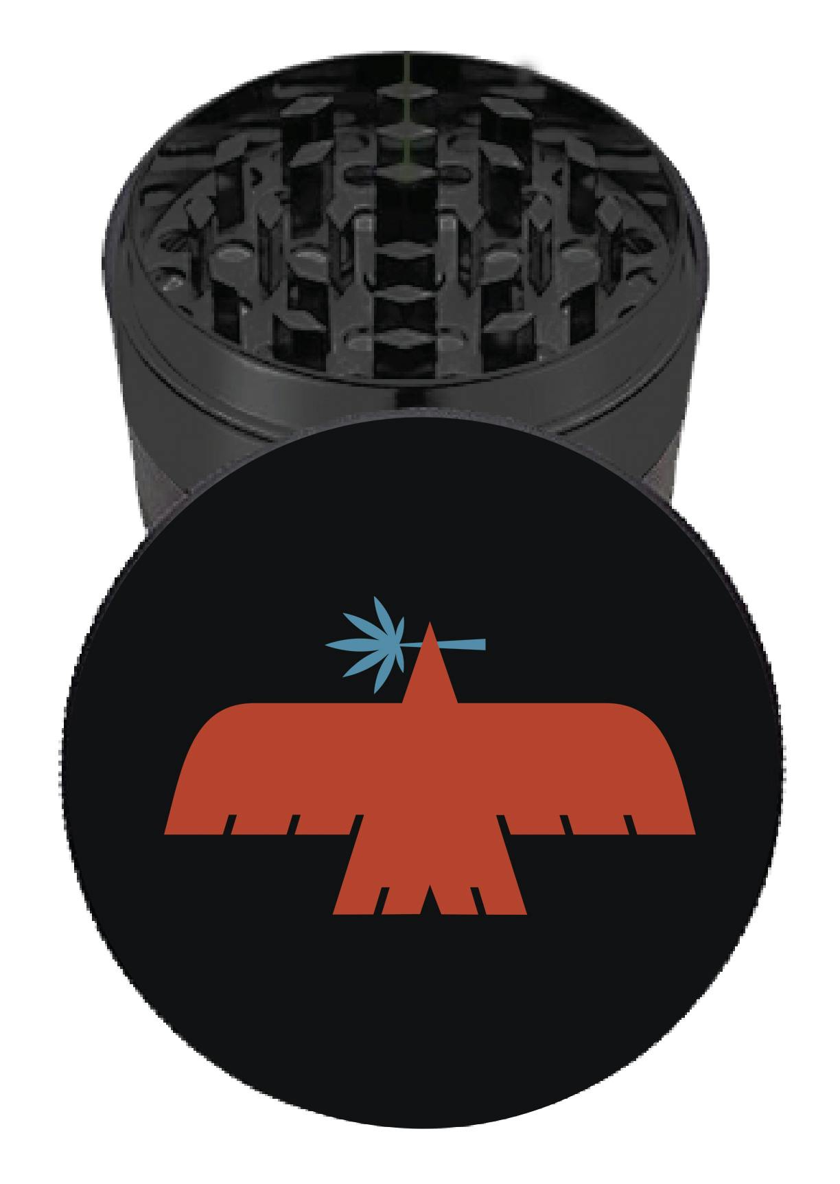 Glenrio Grinder - Black with Bird at Glenrio Smoke Stop