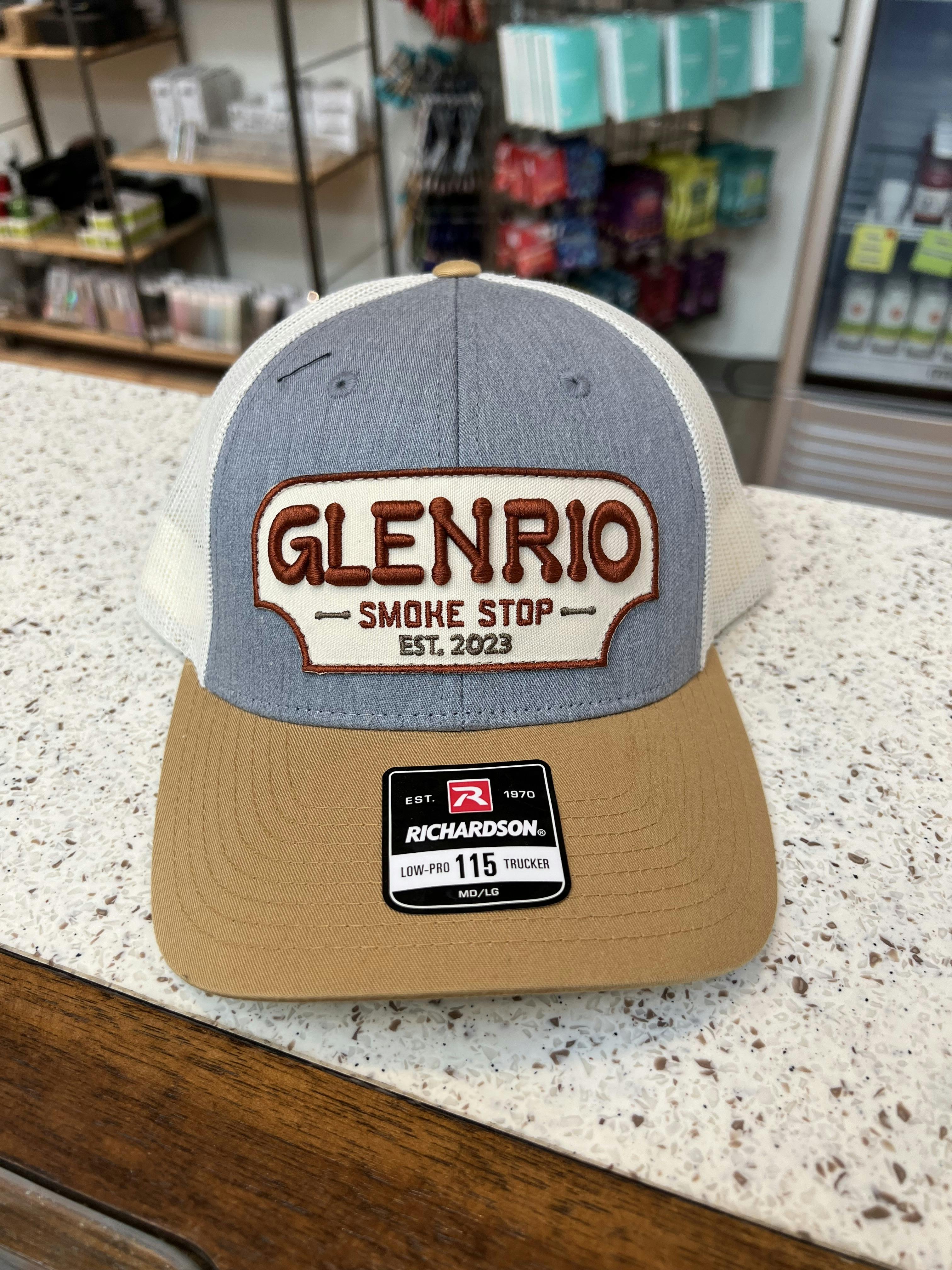 Glenrio Denim & Brown Mesh Hat - Puffy Letter Patch