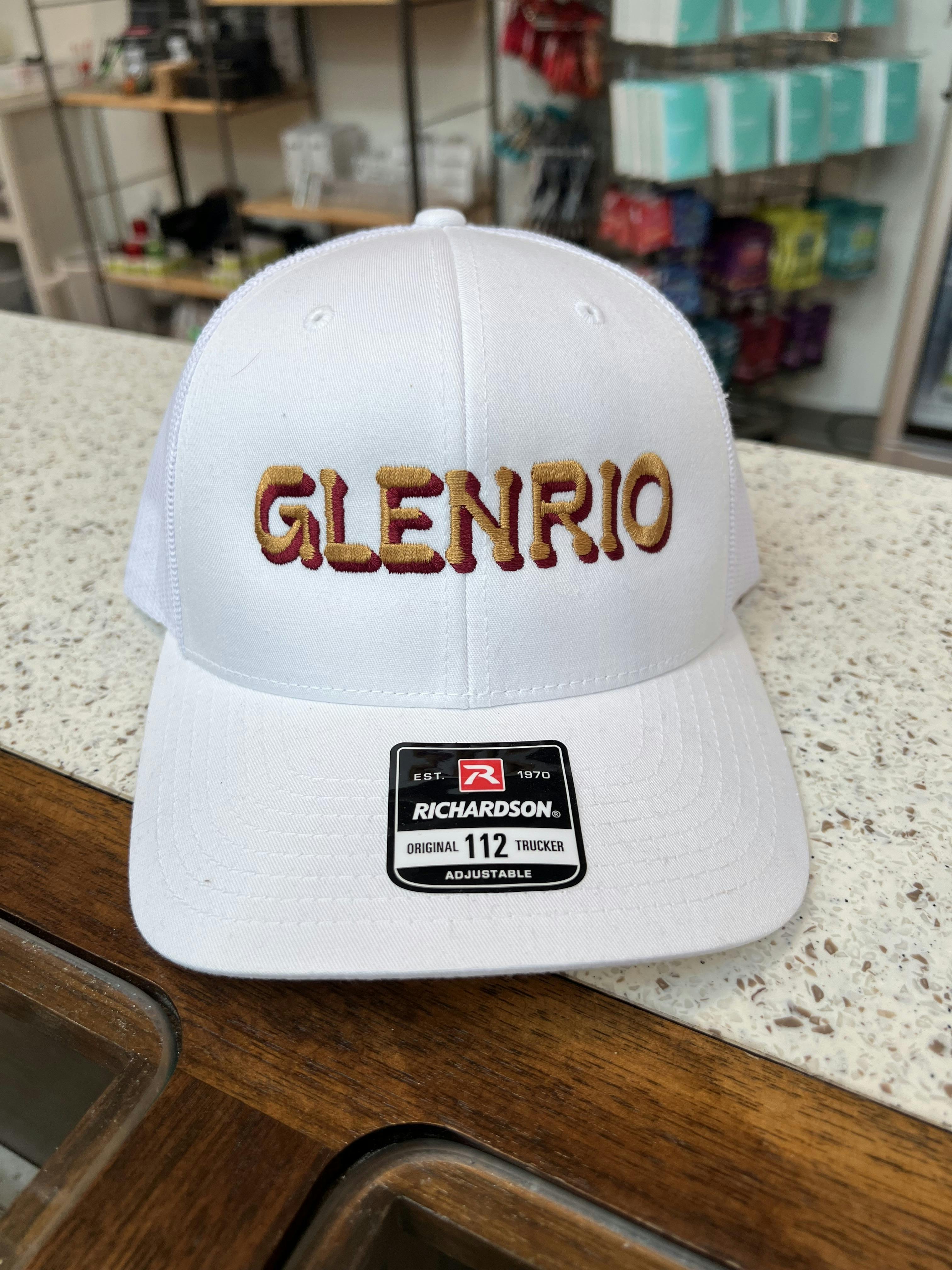 Glenrio White Mesh Hat - Embroidered "Glenrio"
